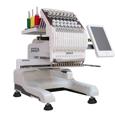 Sola máquina automatizada del bordado del bordado de Mini Family de la cabeza máquina caliente en venta